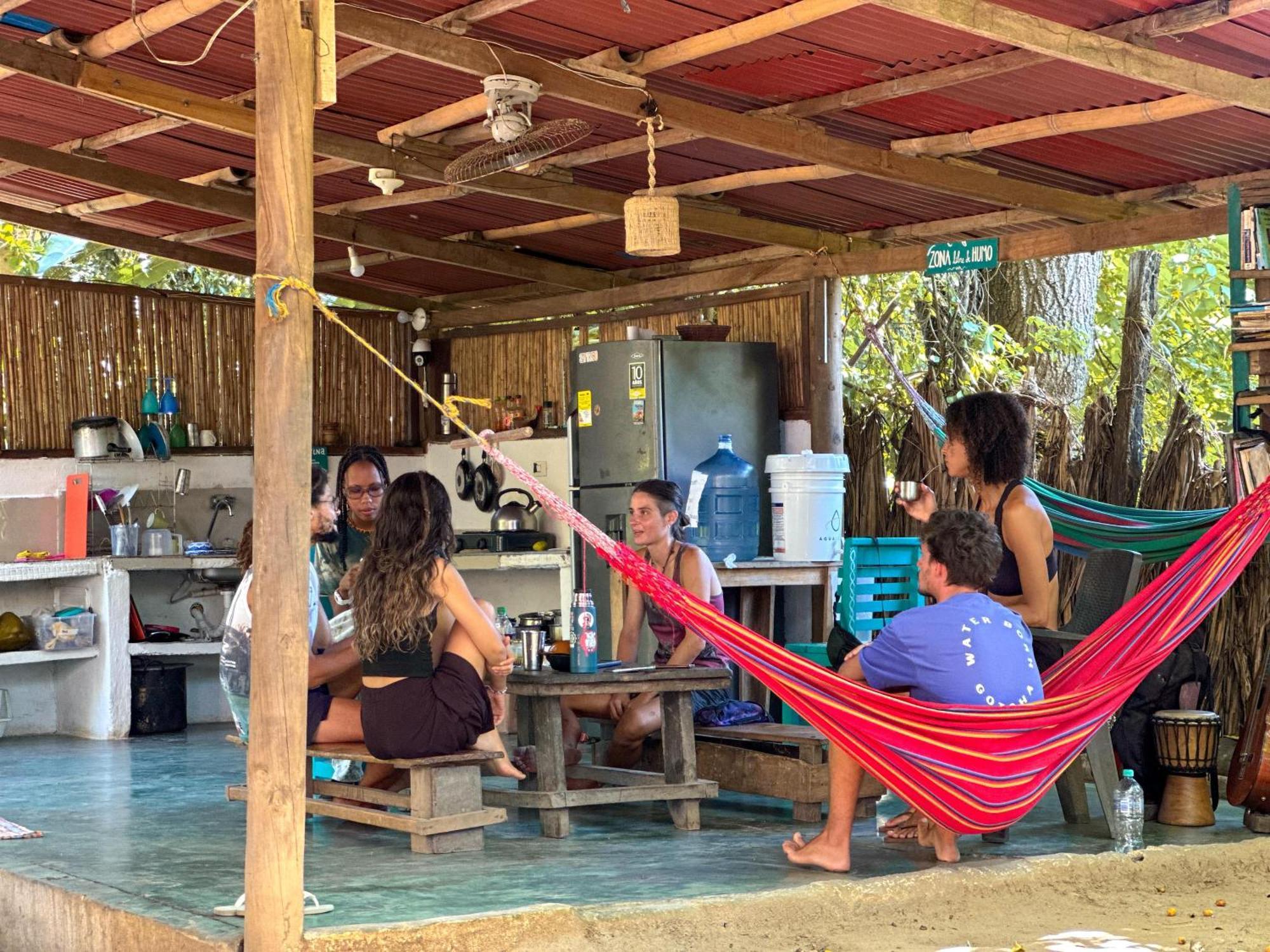 La Aldea Hostel, Camping Y Hamacas Palomino Bagian luar foto